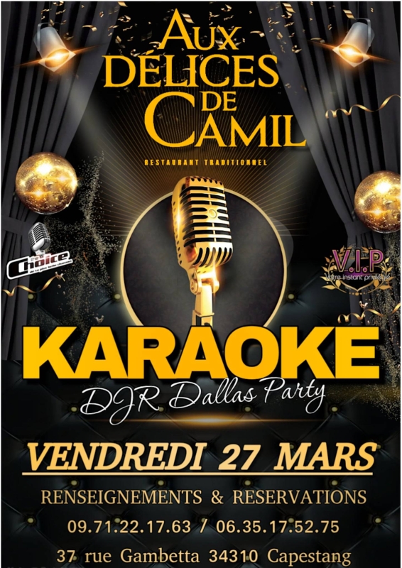 Evenements - Aux Délices De Camil - restaurant CAPESTANG - meilleur resto CAPESTANG